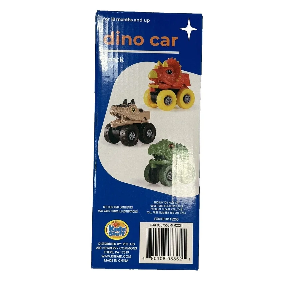 3 pack‎ dino cars 18+ months